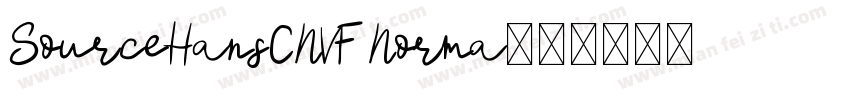 SourceHansCNVF Norma字体转换
